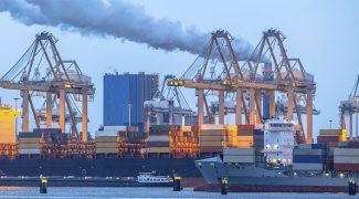 navio conteiner comercio exterior porto