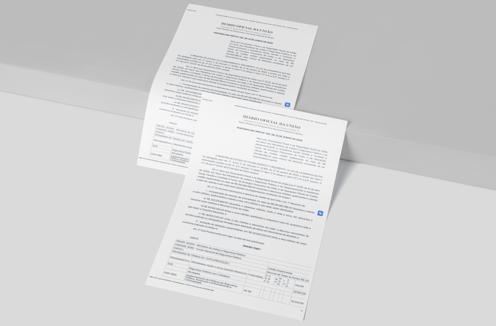 Governo Federal abre crédito suplementar para implementação do Comitê Gestor do IBS 1 documento DOU