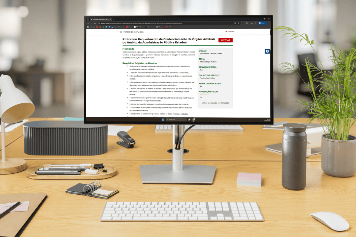 Mockup Portal de Servicos