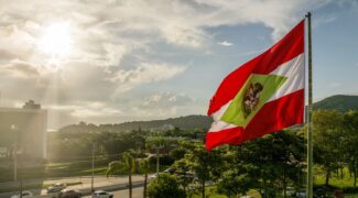 Centro Administrativo bandeira Jonata Rocha SecomGOVSC